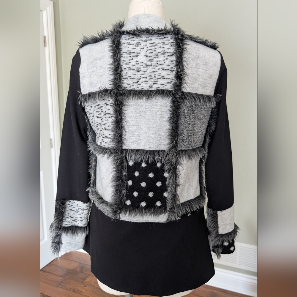 Joseph Ribkoff Women’s Cardigan Open Front Faux FurJacket Size 2 (XS) - Picture 5 of 16